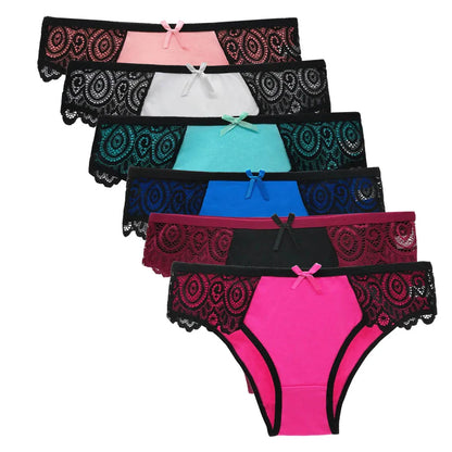 Cotton Briefs Lady 5 PCS/SET Lace Panty Underpants Seamless Panties For Women Lingerie