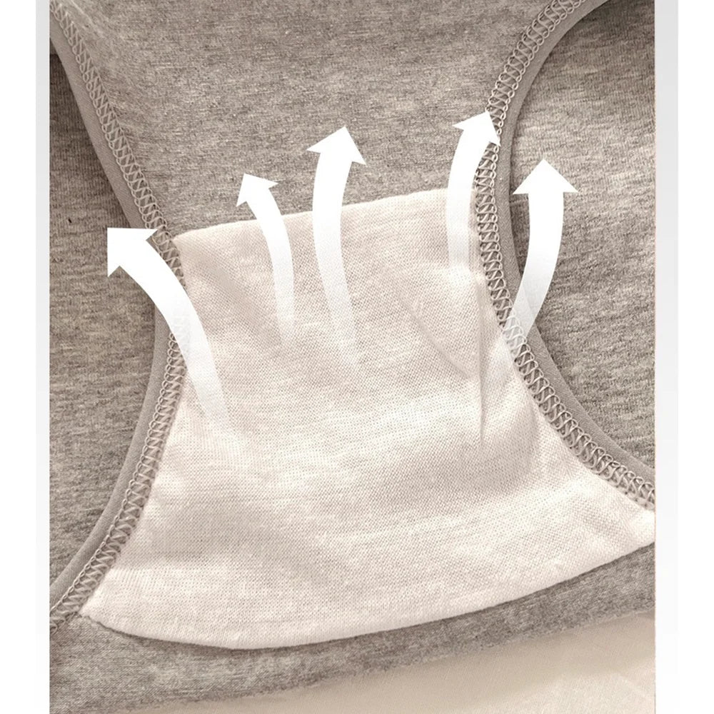 3pcs Women's Seamless Pure Cotton Panties Fashionable Breathable Underwear Female Large Size Sexy Soft Daily Breifs