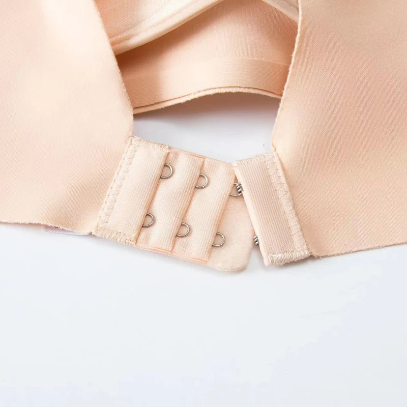 3Pcs/Set Seamless Bras For Women Non-wire Glossy Underwear Push Up Bra Without Steel Ring 3/4 Cup Female Comfort Lingerie