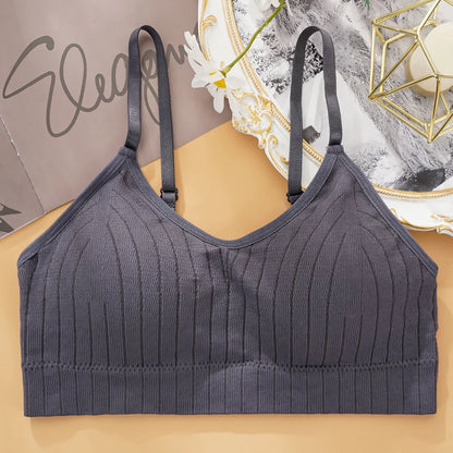 Sexy Wireless Bralette Seamless Women Bra Padded Sleep Tops U-Shaped Back Sports Crop Lingerie Breathable Top Underwear