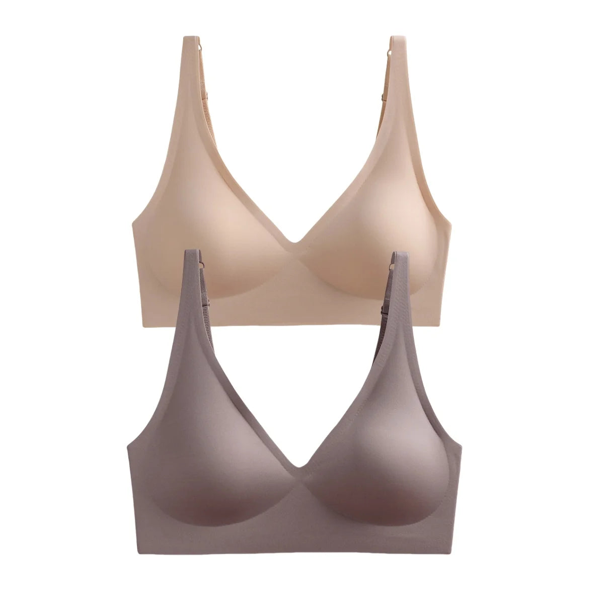 2Pcs/Set Seamless Bras For Women Wireless Underwear Push Up Brassiere Soft Padded Intimates Female Sexy Lingerie Sleepwear S-XXL