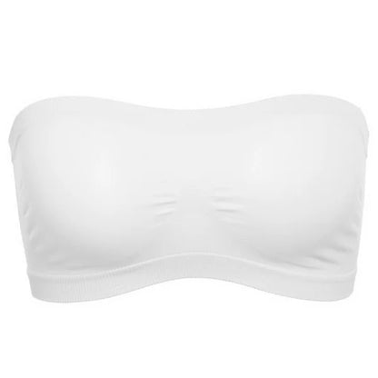 Women Sexy Lingerie Lace Seamless Tube Top Breathable Strapless Bandeau Bra Underwear Without Pad Sleep Underwear Sports Bra