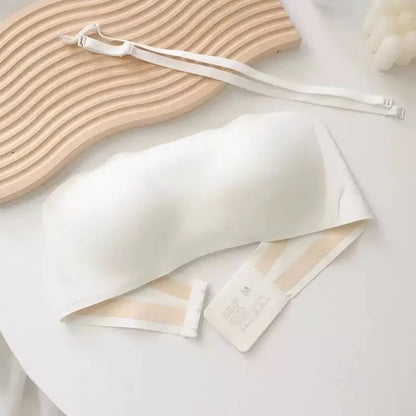 Seamless Strapless Invisible Bra for Small Chest Breathable Light Thin Gathered Breasts Beautiful Back Women's Underwear