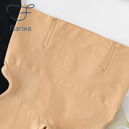 FLARIXA 1/2/3Pcs Shapewear Butt Lifter Seamless Women High Waist Slimming Panty Tummy Control Knickers Pant Briefs Body Shaper