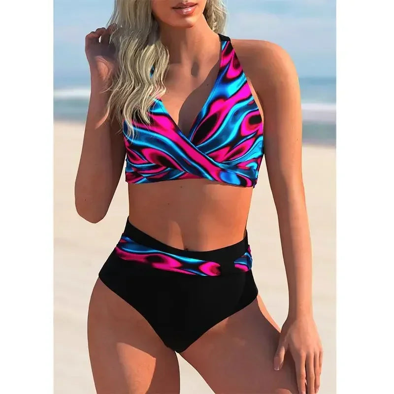 Push Up Bikinis 2026 Swimsuit Women High Waist Swimwear Female Bathing Swimming Swim Suit Bathers Beachwear Ladies