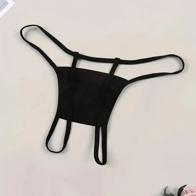 Open Type Women's Panties Crotch Opening Transparent G-strings Thongs Sexy Lingeries Letter Printing Solid Underwear For Lace