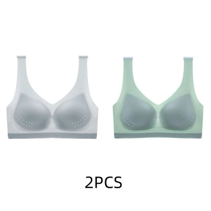 2PCS sexy bra lingerie Plus Size 4XL Seamless Bralette Wire Free Bras For Women Underwear Lingerie Sleep Brassiere Breathable