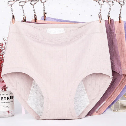 6XL Leak-Proof Menstrual Briefs For Women Cotton Panties Lingerie Physiological Underpants Period Underwear Female Intimates