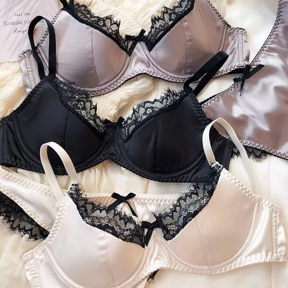 Women'S New Sexy Underwear Night Push Up Gathered Mesh Lace Erotic Sexy Home Bra Set Home Outfits