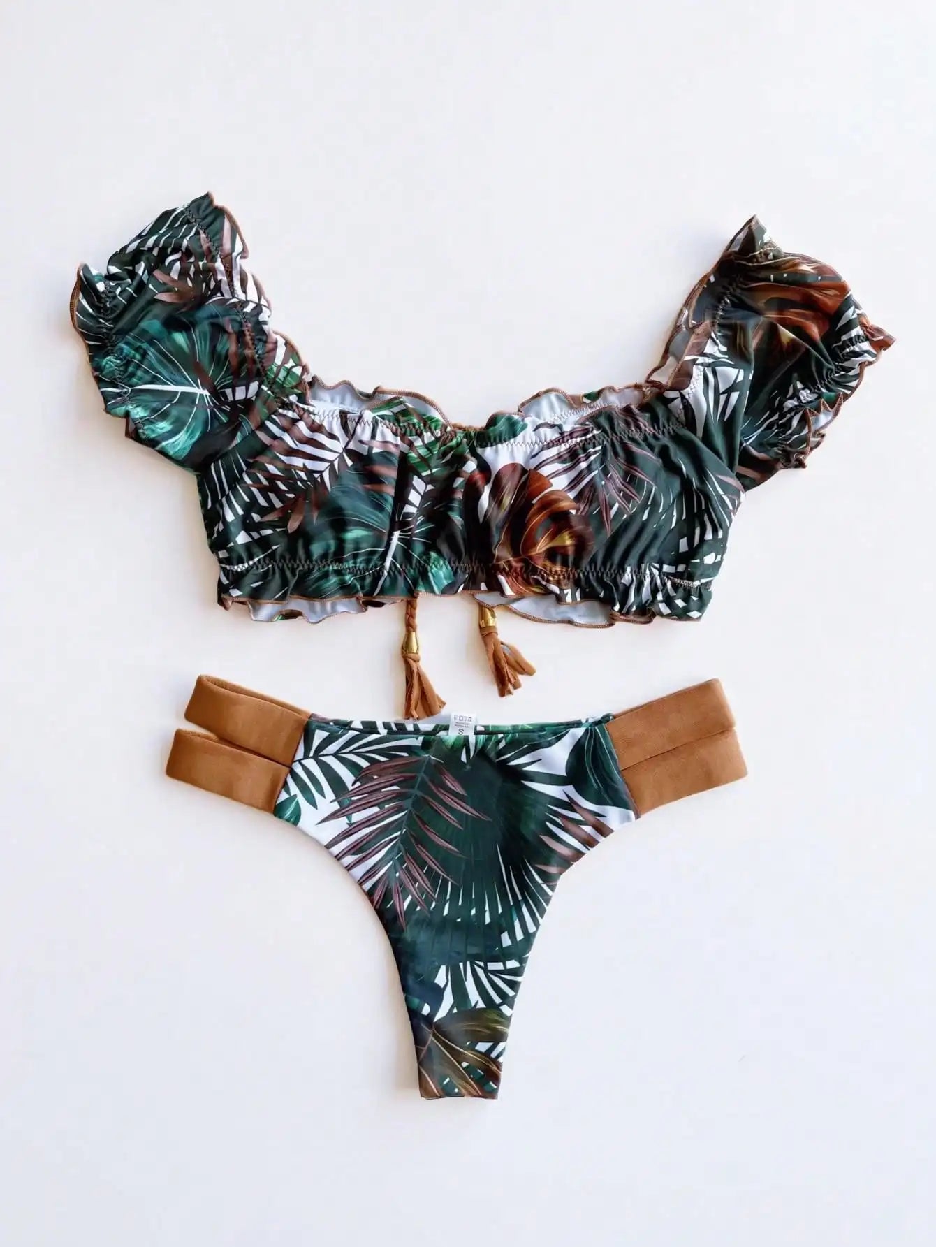 RUOTONGSEPT New Push Up 2024 Bikini Set Women Swimsuit Ruffle Biquini Swimwear Sexy Brazilian Ribbed Beachwear Bathing Suit