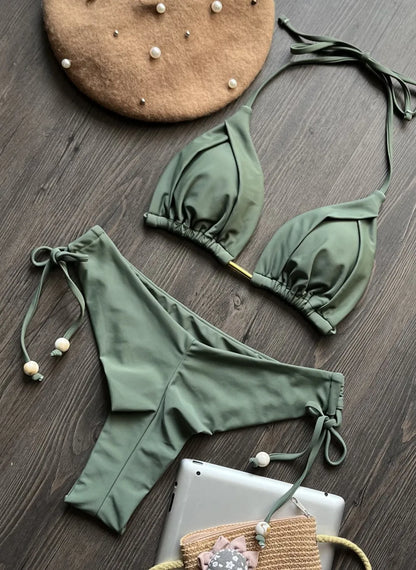 RUOTONGSEPT 2025 New Sexy 13 Color Triangle Bathing Suit for Women Brazilian Bikinis Swimwear Push Up Swimsuit Beach Bikini Set