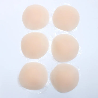 3 Pairs Reusable Nipple Covers Silicone Nipple Pasties For Women Adhesive Breast Petals Chest Sticker No Show Sticky Bra