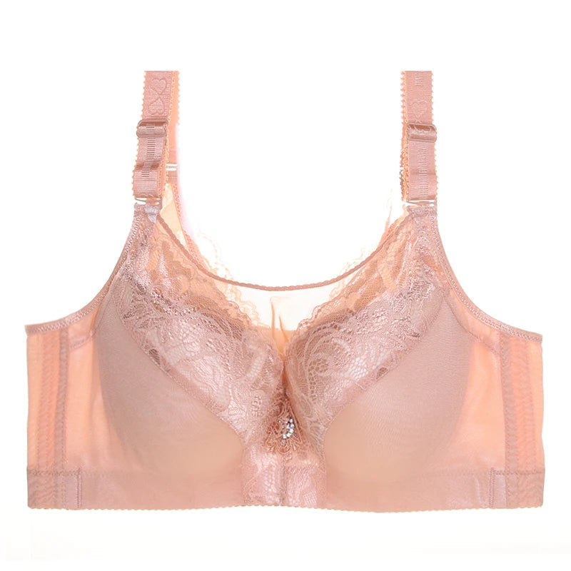 Push Up Bra Large Cotton Underwire Brassiere Spandex Full Cup Big Size Bras for Women D E F G Cup Bra 120 115  52G Bras Full Cup