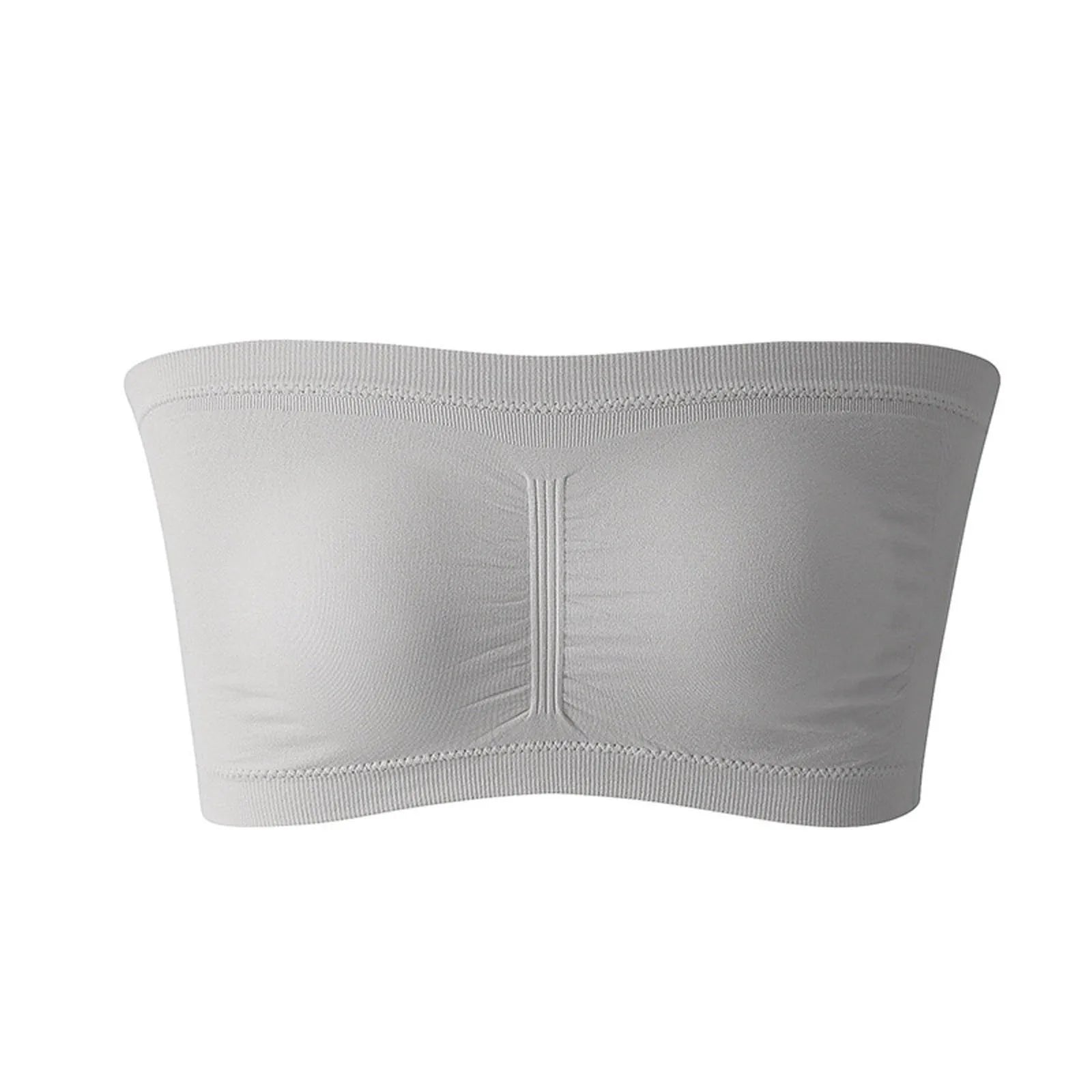 Ladies' Stretch Strapless Bra Fashion Solid Color Invisible Beauty Back Anti-slip Bra Suitable For One-Shoulder Top and Dress