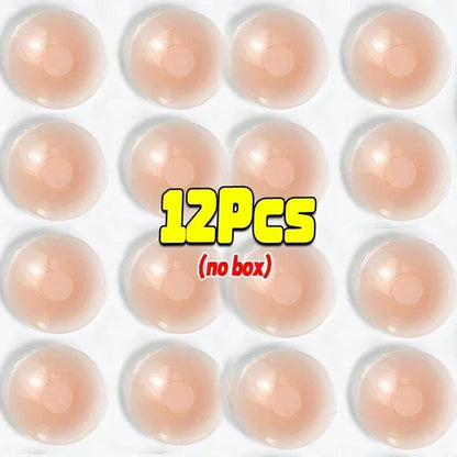 Reusable Women Breast Petals Push Nipple Cover Invisible Petal Adhesive Strapless Backless Stick on Bra Silicone Breast Stickers