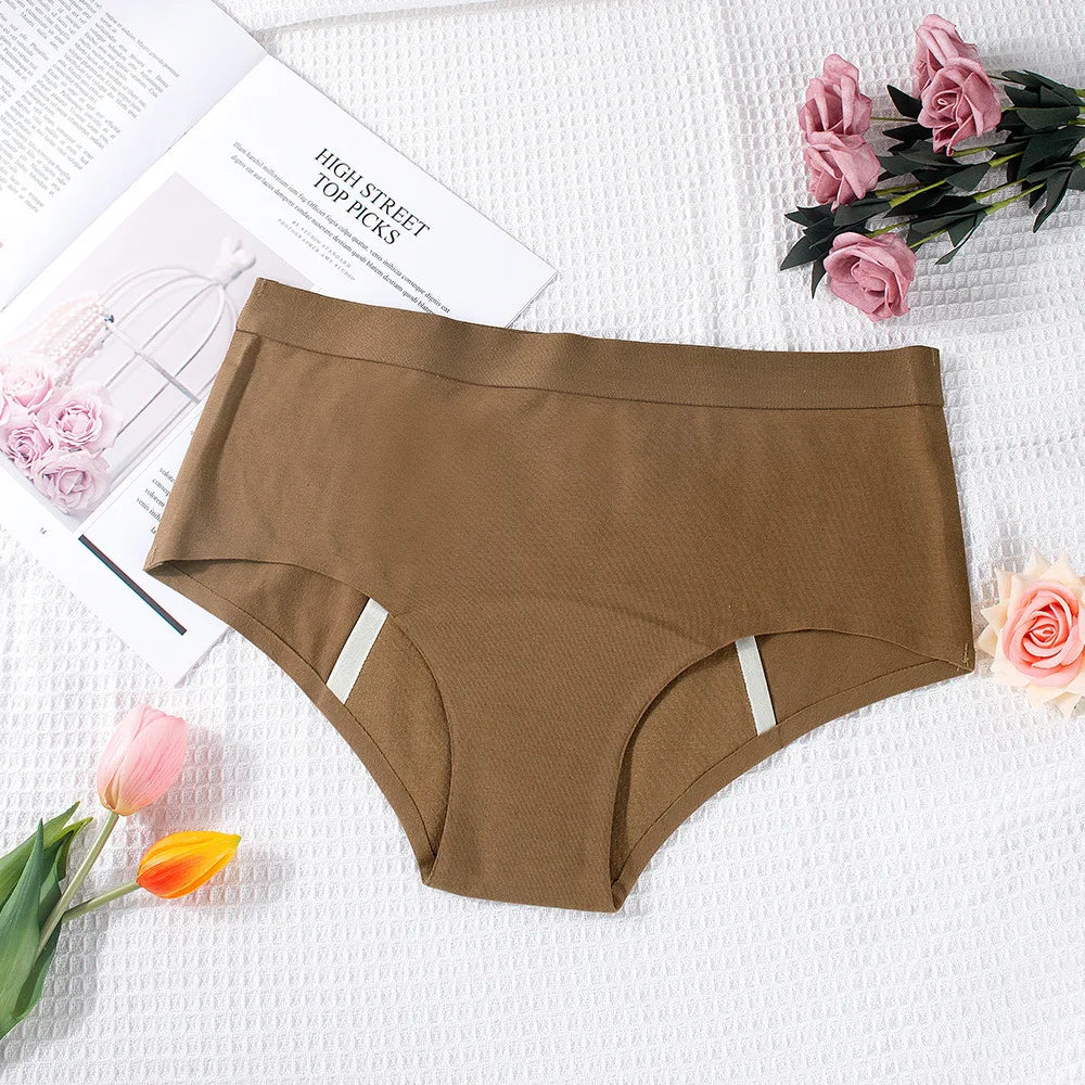 Women's Cotton Breathable Period Panties Leak Proof Health Seamless Briefs Soft Underwear  During Periods Dropshipping