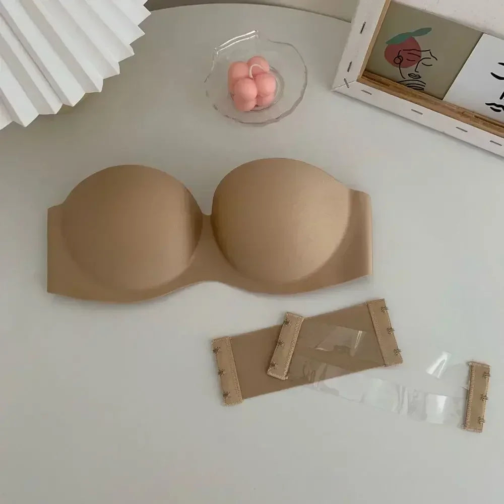 Invisible Push Up Bras Women Strapless Bra Underwear Seamless Solid Without Straps Bralette Lingerie Women Intimates