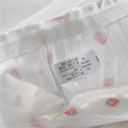 3PCS/Set Cotton Panties Women Underwear Panty Fashion Thread Bow Briefs Lovely Girl Seamless Underpants Female Lingerie Selling