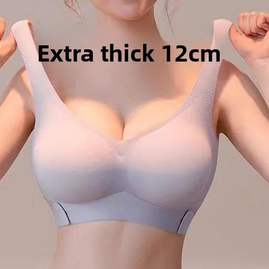 12CM Ultra Thick Push Up Bra for Small Chest Extreme Lift Plunge Enhancement Creates Dramatic Curve Hourglass Shape Anti-Sagging