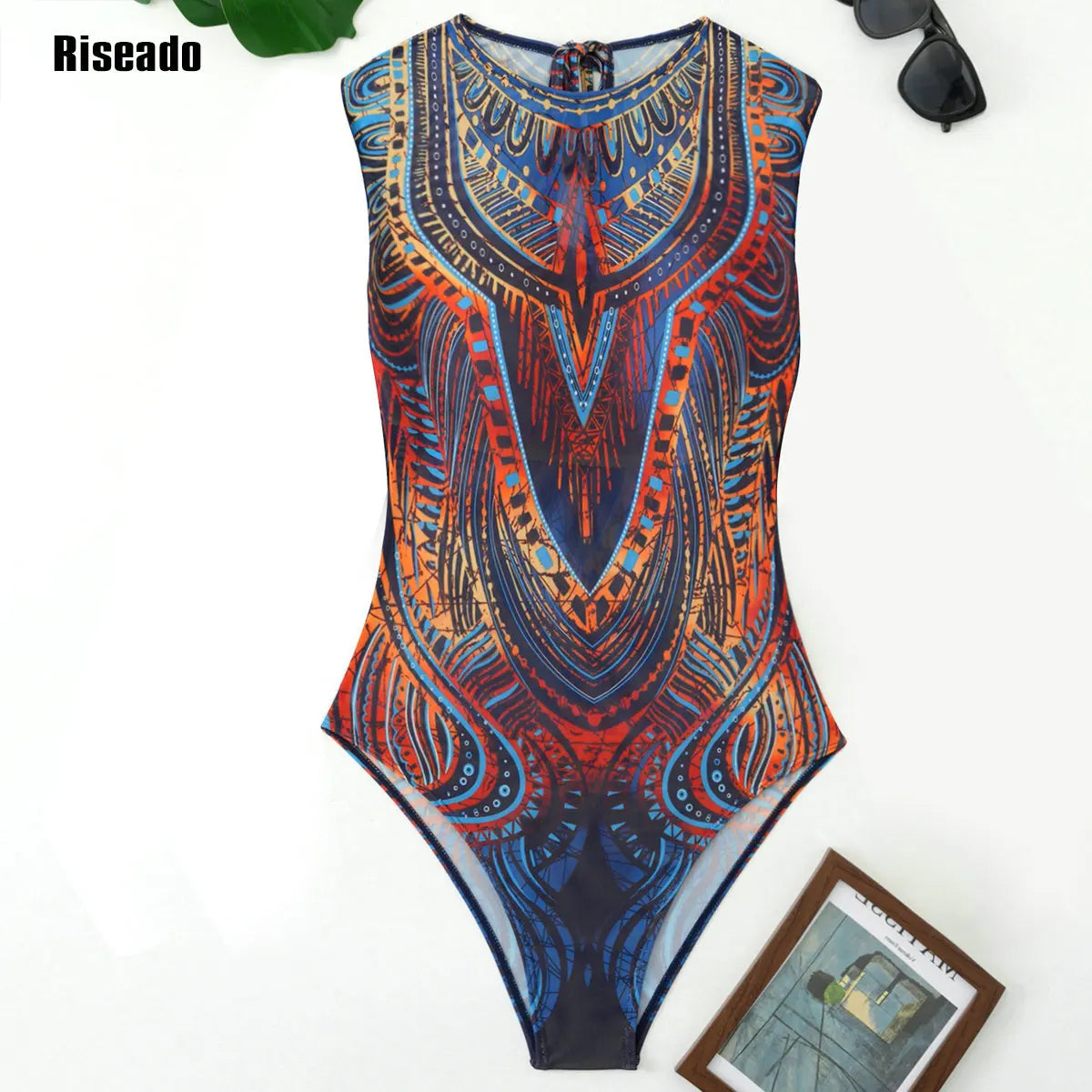 One Piece Women's Swimsuit with Dress Woman Vintage Swimwear with Cover Up Sexy Bodysuit  for Belly Slimming Large Size