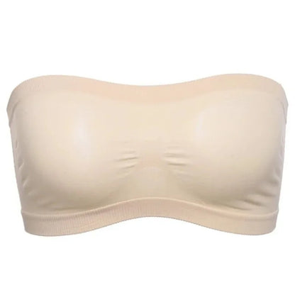 Women Sexy Lingerie Lace Seamless Tube Top Breathable Strapless Bandeau Bra Underwear Without Pad Sleep Underwear Sports Bra