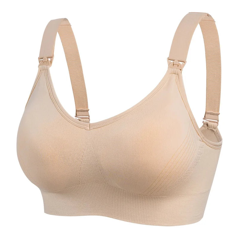 1pcs Maternity Nursing Bras Pregnant Women Skinny Breastfeeding Clothing Underwear  Female Breathable Push Up Bra