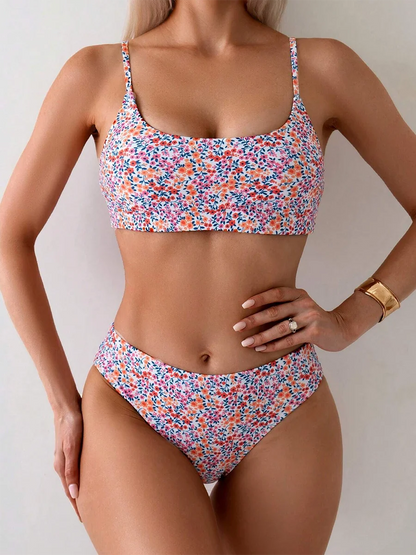 Sexy Bikini Women Swimsuit Female High Waist Swimwear Woman 2026 Two-piece Bikinis Sets Brazilian Neck Beach Wear Bathing Suit