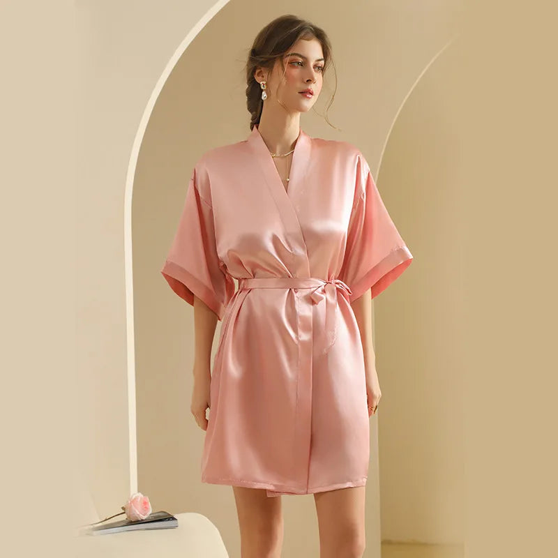Personalized Text Logo Wedding Bathrobe Bridal Robe Bride Bridesmaid Wedding Robes Woman Bachelorette Hen Party