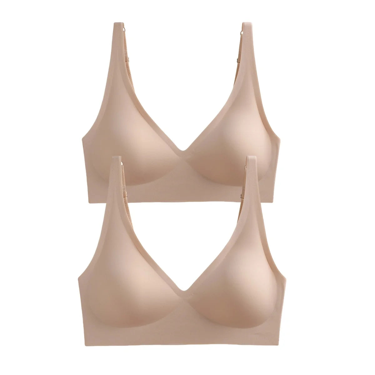 2Pcs/Set Seamless Bras For Women Wireless Underwear Push Up Brassiere Soft Padded Intimates Female Sexy Lingerie Sleepwear S-XXL