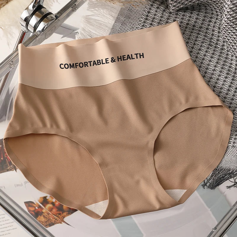 FallSweet 4PCS High Quality Women's Cotton Panties Seamless Briefs Plus Size Woman Lingerie Sexy Female Invisible Underwear M-XL