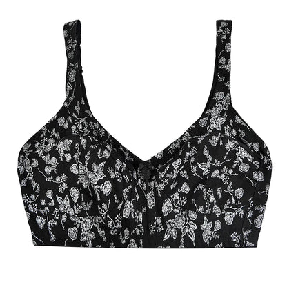 Comfortable Cotton Bra For Women Wireless Bras Plus Size 52F 54E Underwear Soft Lingerie 2024 New Arrival