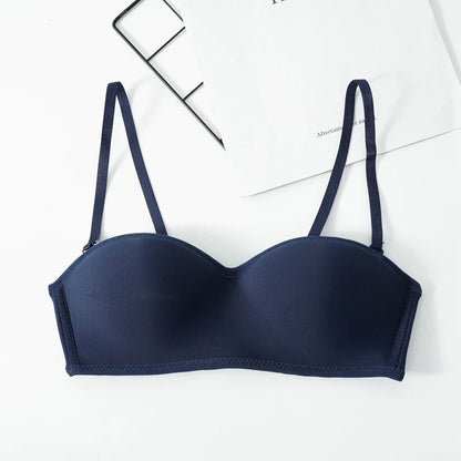 Women's Invisible Bra Strapless Bralette 1/2 Cup Underwear Sexy Lingerie Female Seamless Push Up Party Wedding Bras