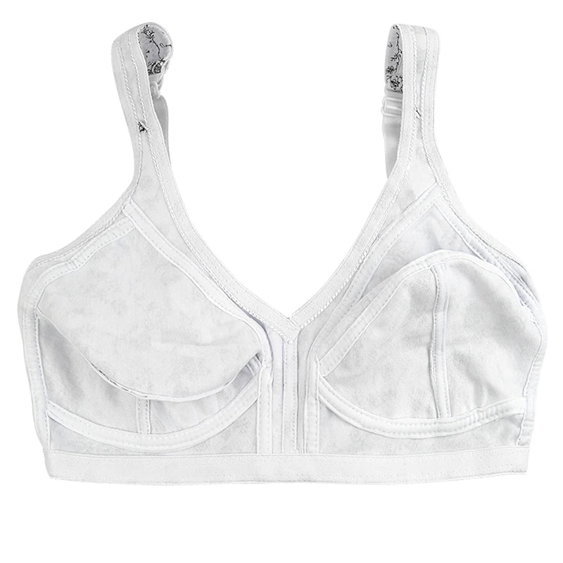 Comfortable Cotton Bra For Women Wireless Bras Plus Size 52F 54E Underwear Soft Lingerie 2024 New Arrival
