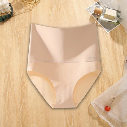 FINETOO Seamless High Waist Panties Women's Abdomen Hip Lift Briefs Body Shaping Lingerie Pants Plus Size Breathable Underwear