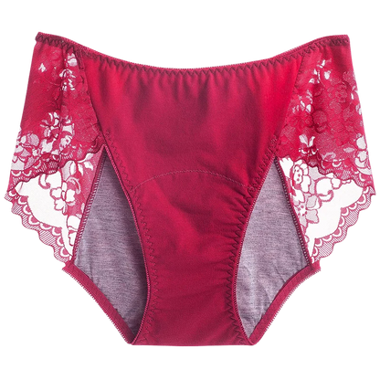 Women's Leak Proof Menstrual Panties lace Breathable SexysWaterproof Mid Waist Physiological Period Seamless  Underwear