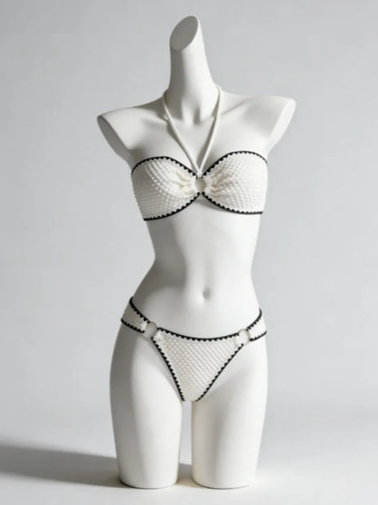 Sexy Trendy Ladies High Waisted Bikini Set Tummy Control Swimwear Breathable Quick Dry Stylish Beachwear Pool Party Outfit 2026