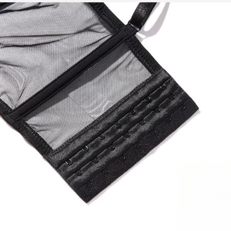 Women Push Up Bra Sets Transparent Lingerie Sexy Shaper Bra Beauty Back Comfortable Underwear Adult's Fishbone Gauze Bralette