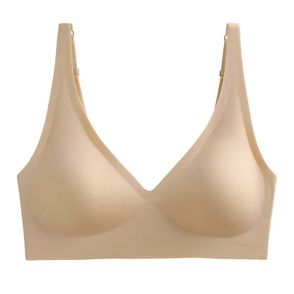 Push Up Seamless Bras For Women Non-wire Brassiere V-neck Bralette Removable Padded Sports Underwear Female Sexy Lingerie S-XXL