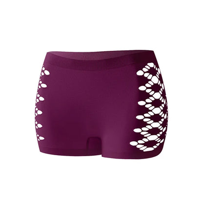 Mid-waist Hollow Out Panties Women Breathable Comfortable Lady Boyshort Knit Female Underpants New Style Women's Underwear
