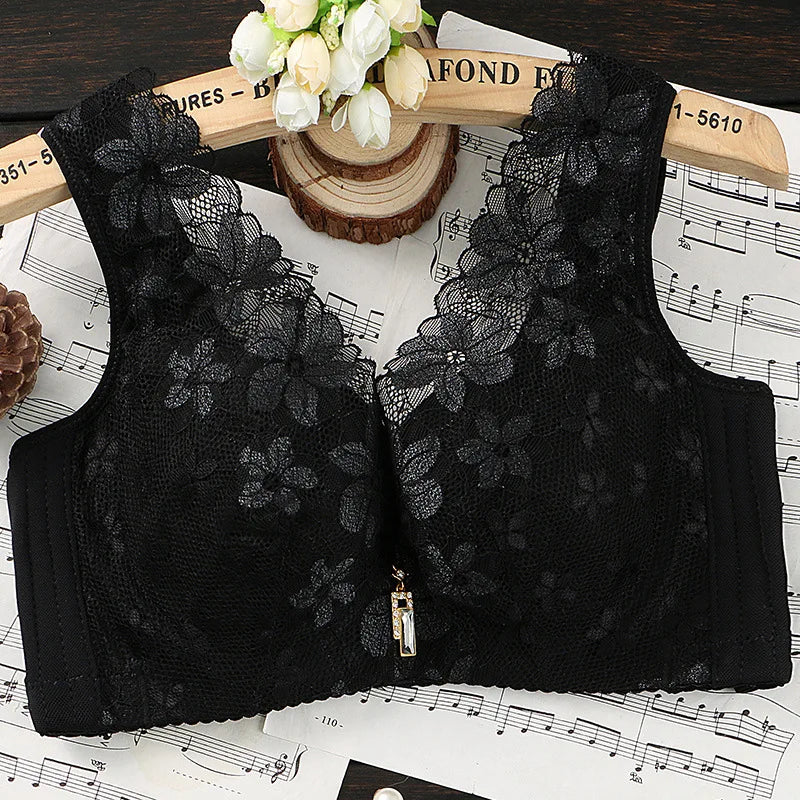Minimizer Full Cup Brassiere Vest Bra Women Large Size Soft Sexy Lace Push Up Bra Sleeping Underwear Lingerie Women Clothing