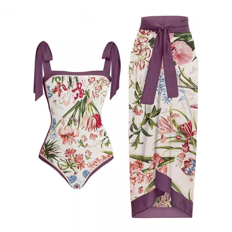 2023 Sexy Fashion One Piece Swimsuit Solid 3D Flower Summer Women Swimwear Beachwear Summer Luxury Monokini Bathing Suit