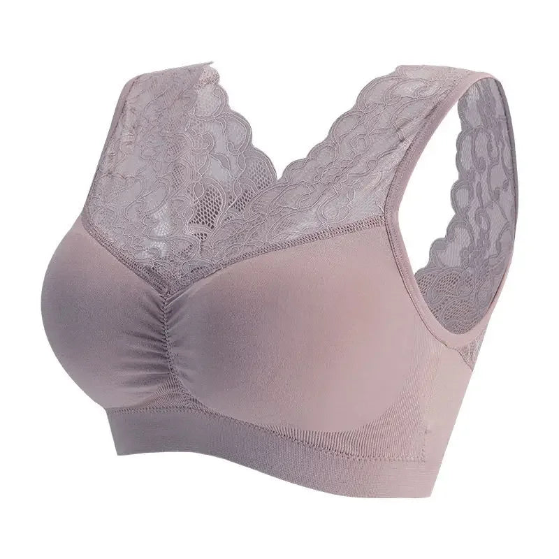 Women Sexy Lace Bra Seamless Wireless Push Up Running Sports Paded Bra Cozy Chest tube Top bralette Vest