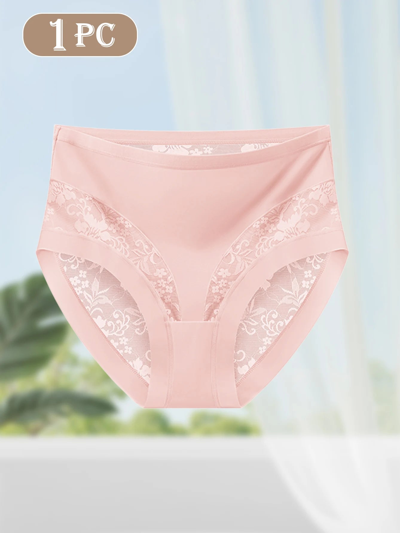 Women’s Lace Panties - Elegant Mesh Patchwork Design, Soft, Breathable, Comfortable for Date Nights & Everyday Wear