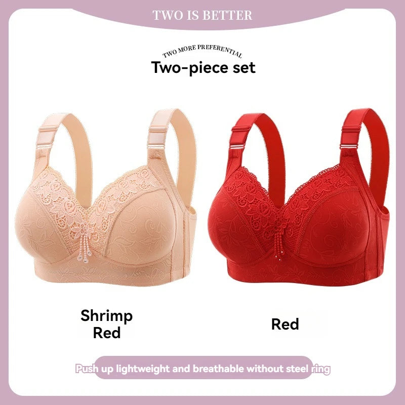 Womens Lace Bras Ultra-Thin Perspective Bralette Deep V Bra Sexy Lingerie Tops Plus Size  Cup Mom's underwear active bra