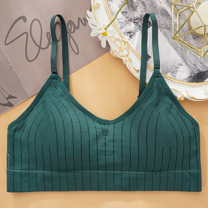 Sexy Wireless Bralette Seamless Women Bra Padded Sleep Tops U-Shaped Back Sports Crop Lingerie Breathable Top Underwear