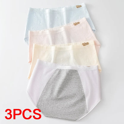 Briefs Panties Women Breathable Leak Proof Incontinence Triangular Panties Set Pack Women's Cotton Briefs Period Underwear Lady