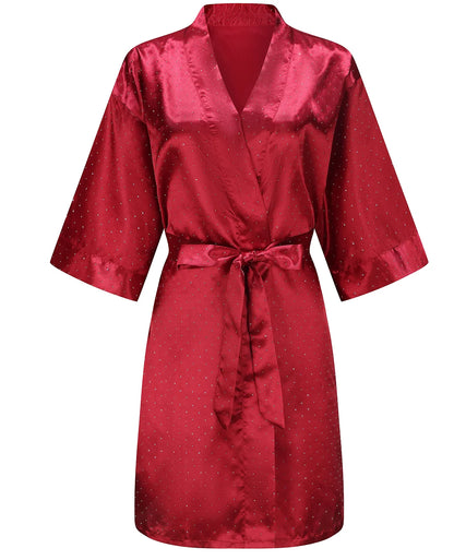 Luxury Bridal Short Robe Wedding Day Diamond Feather Dressing Gown Silk Satin Whi