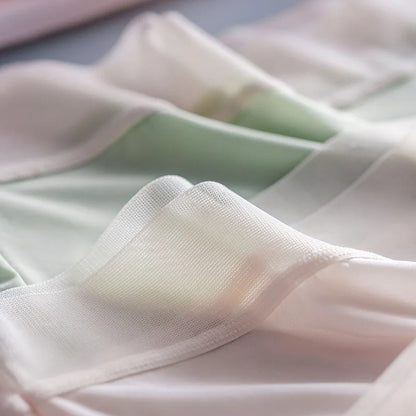 New Ice Silk Nude Underwear Ultra Thin High Waist Traceless Women's Breathable Crotch High Size Underpants