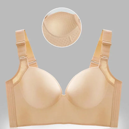 Wireless Push Up Bras for Women Full Coverage Solid Underwear Female Adjustable Plus Size Lingerie 38 40 42 48 50 C D E