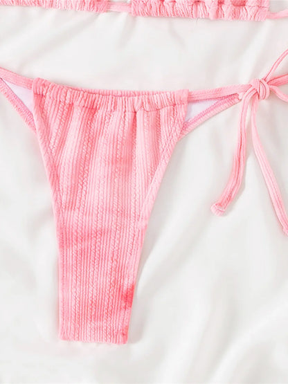 Sexy Mini Micro Thong Halter Strappy Bikini Female Swimsuit Women Swimwear Two-pieces Bikini set Bather Bathing Suit Swim K5401